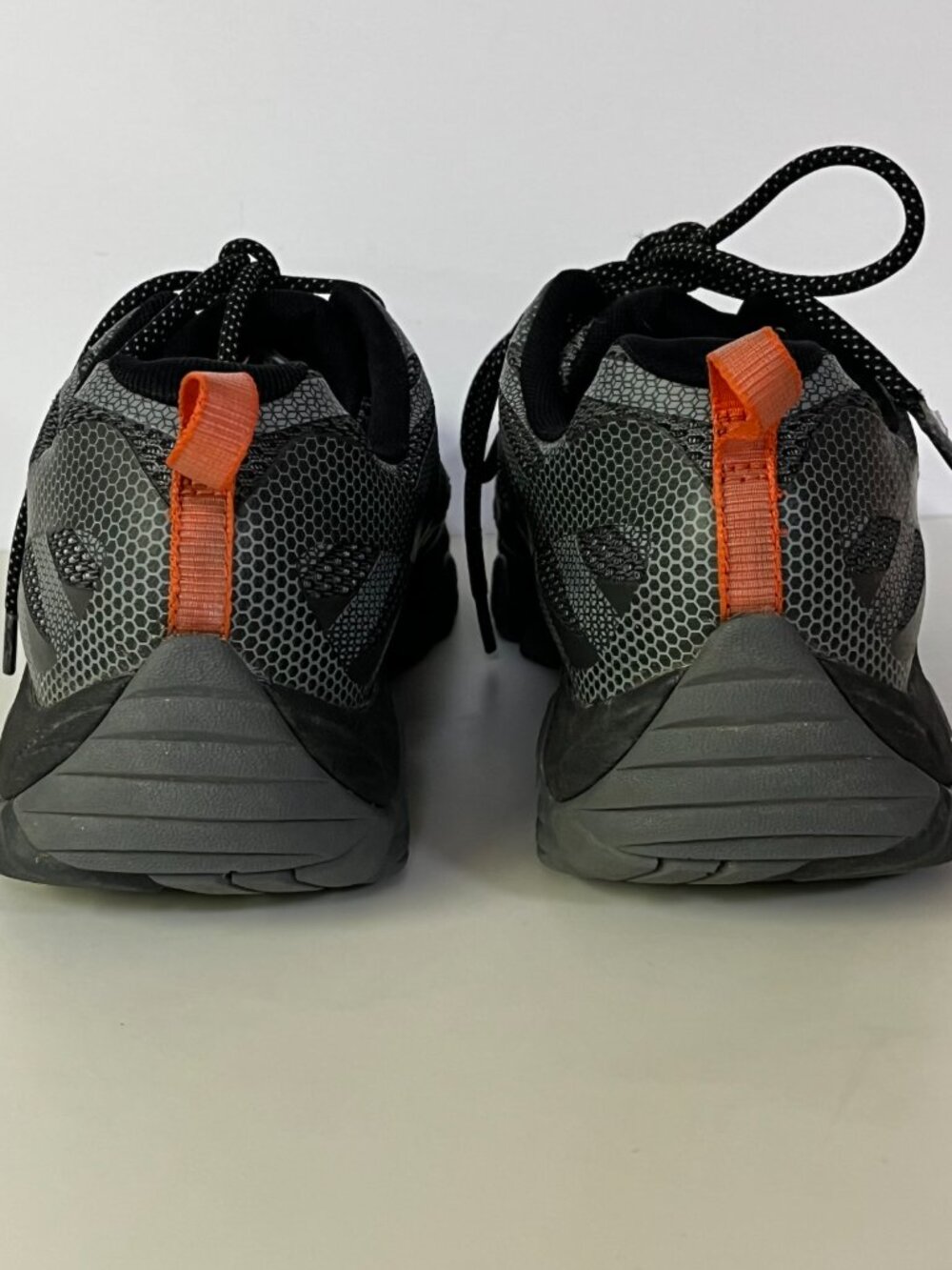 Merrell Mens Hiking Shoes Moab Edge 2 Mesh Gray Orange Lightweight Mens 11 - Picture 7 of 10
